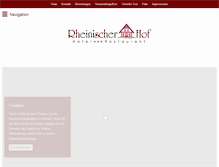 Tablet Screenshot of hotel-rheinischer-hof.de